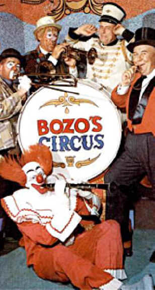 The Original Cast: Sandy, Ollie, Mr. Bob, Ringmaster Ned, and Bozo